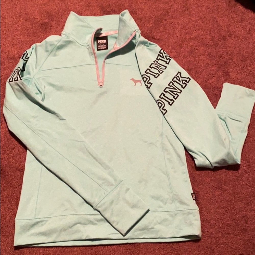 Heathered teal Victoria’s Secret ultimate hoodie